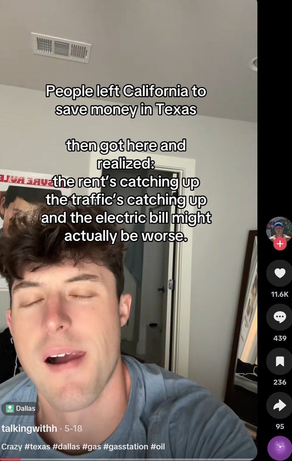 talkingwithh post, 18 May, different on-screen text again, same caption